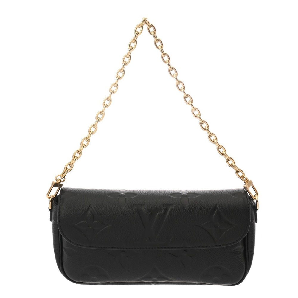 Louis Vuitton Empreinte Wallet on Chain Ivy Noir Black Leather Shoulder Bag